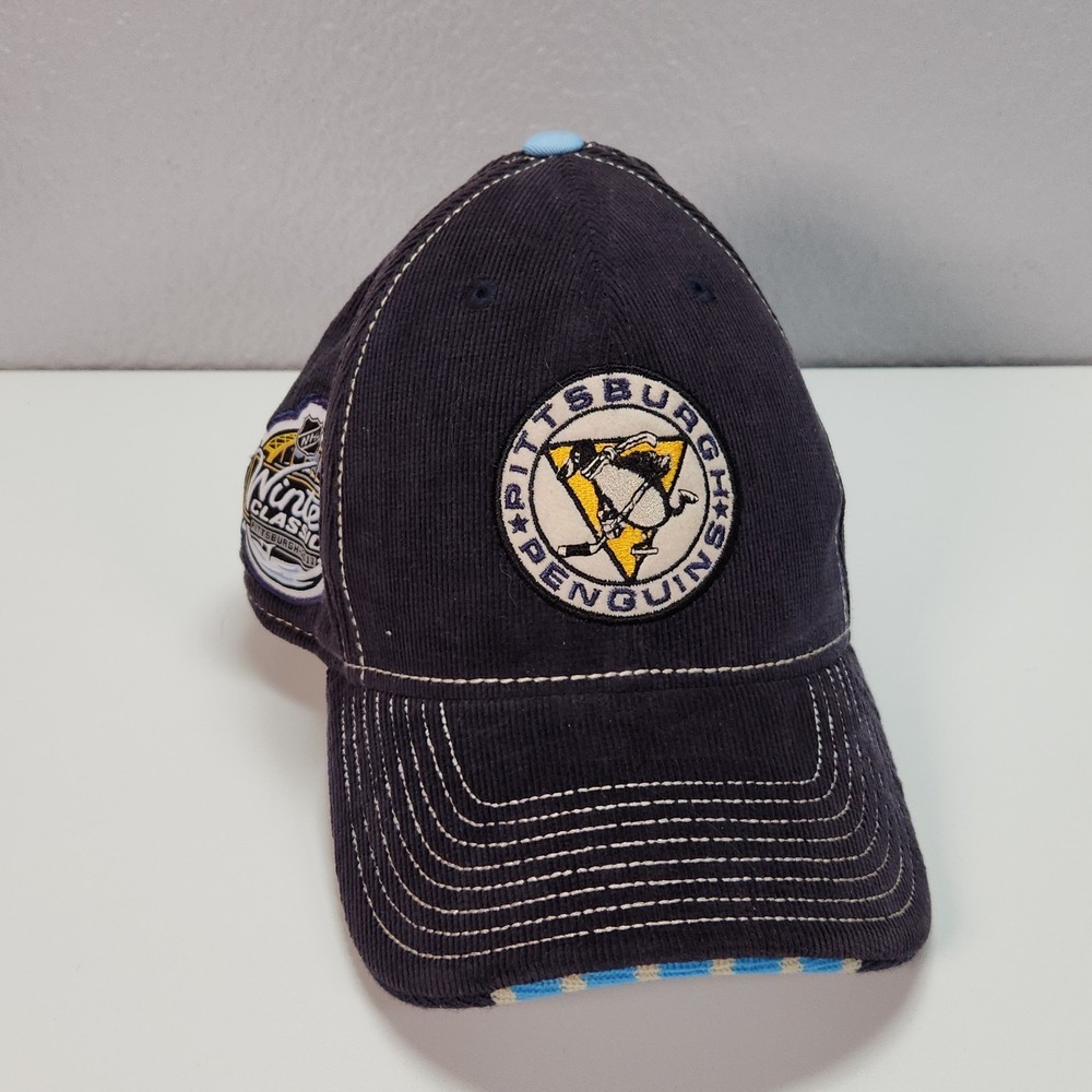 NEW Pittsburgh Penguins 2011 Winter Classic Corduroy Hat NHL Reebok OSFA Navy